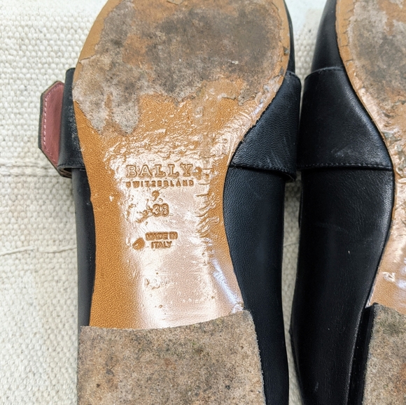 Bally Janelle Black Loafers 38 - Picture 12 of 16